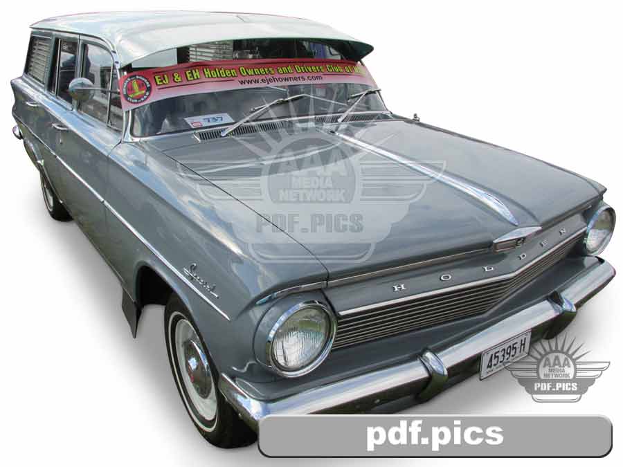 EJ Holden Station Wagon Front Drivers Side View