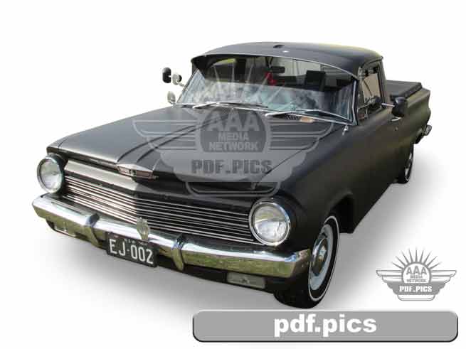 EJ Holden Ute Front Passenger Side View