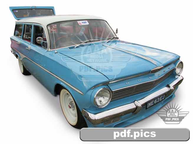 EJ Holden Station Wagon Front Drivers Side View
