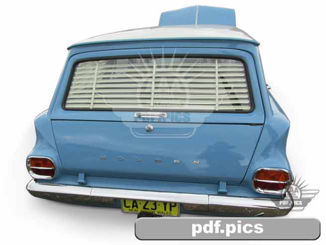 EJ Holden Station Wagon Rear View