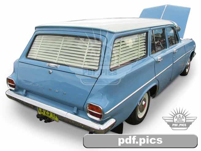 EJ Holden Station Wagon Rear Drivers Side View