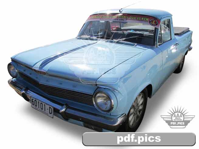 EJ Holden Ute Front Passenger Side View