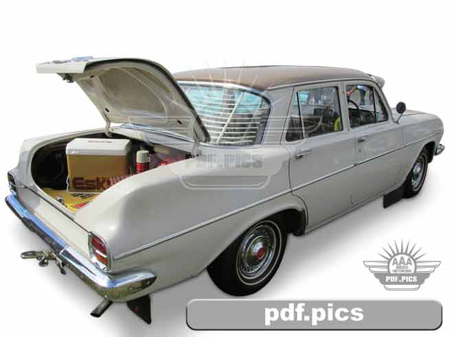 EJ Holden Sedan Rear Drivers Side View