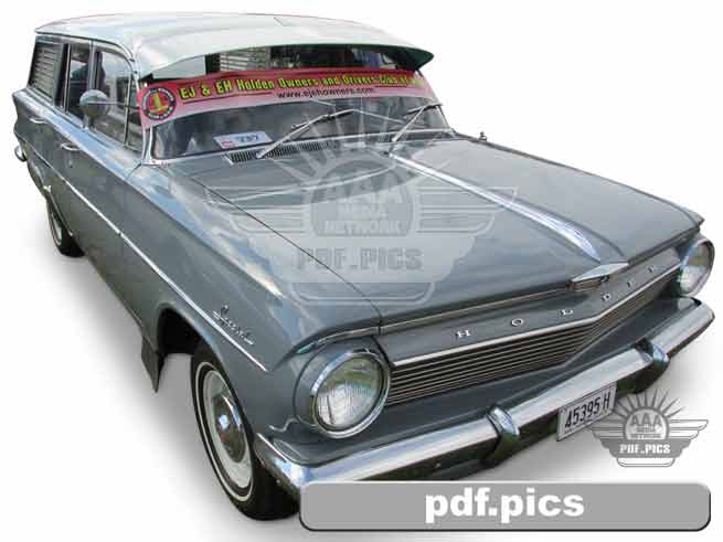 EJ Holden Station Wagon Front Drivers Side View