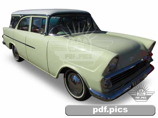 EK Holden Station Wagon Front Drivers Side View