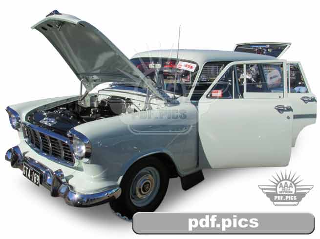 FE Holden Station Wagon Front Passenger Side View