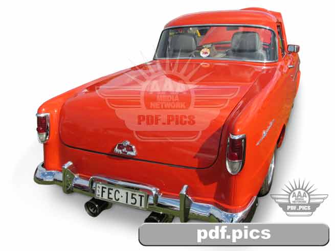 FE Holden Ute Rear Drivers Side View