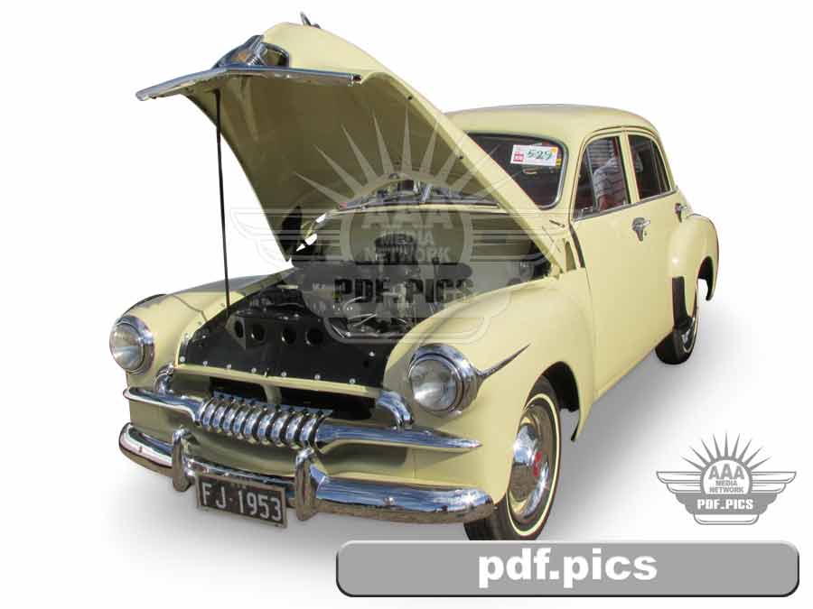 FJ Holden Sedan Front Passenger Side View