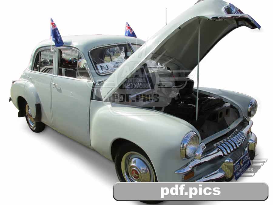 FJ Holden Sedan Front Drivers Side View