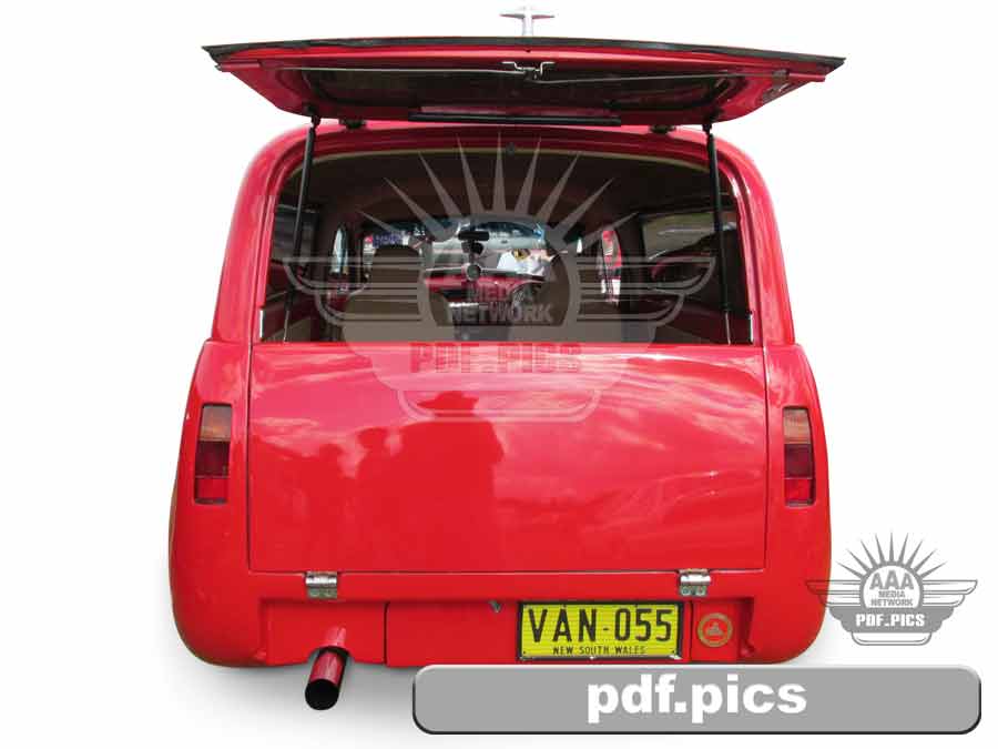 FJ Holden Panel Van Rear View