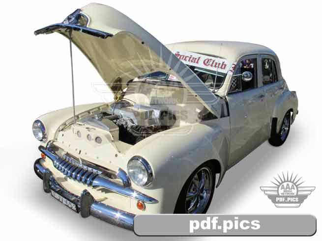FJ Holden Sedan Front Passenger Side View