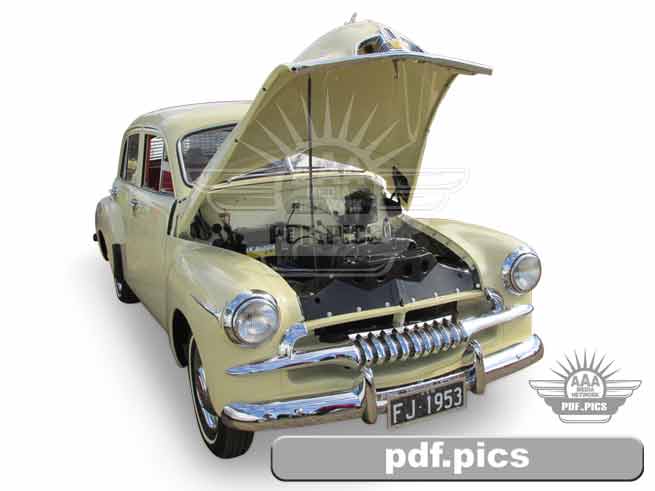 FJ Holden Sedan Front Drivers Side View
