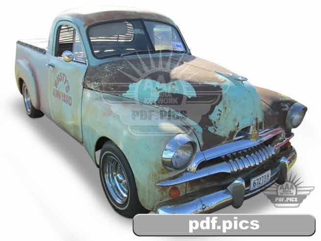 FJ Holden Ute Front Drivers Side View
