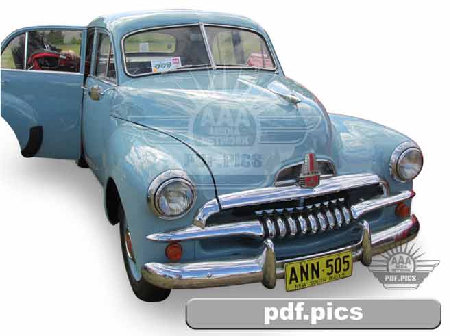 FJ Holden Sedan Front Drivers Side View