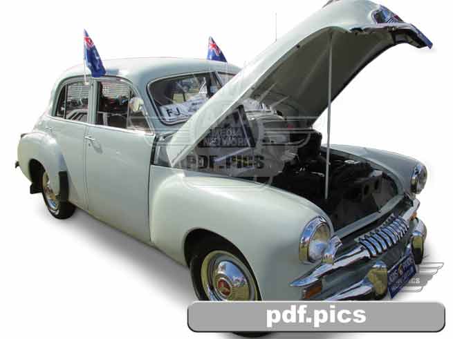FJ Holden Sedan Front Drivers Side View