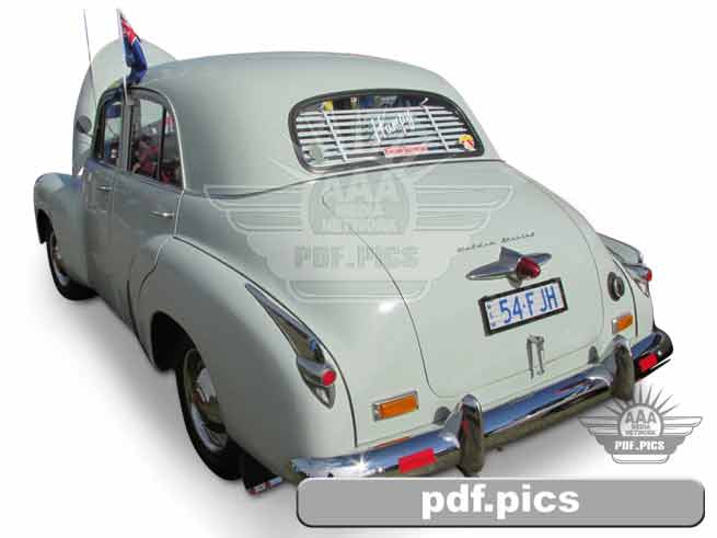 FJ Holden Sedan Rear Passenger Side View