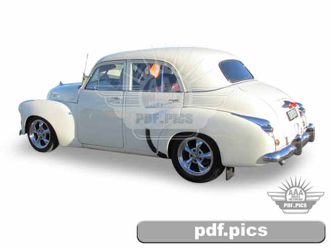 FJ Holden Sedan Rear Passenger Side View
