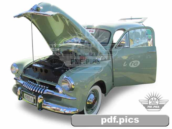 FJ Holden Panel Van Front Passenger Side View