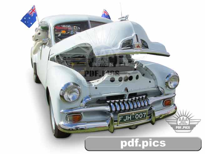 FJ Holden Sedan Front Drivers Side View