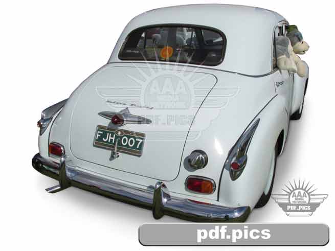 FJ Holden Sedan Rear Drivers Side View
