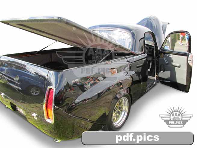 FJ Holden Ute Rear Drivers Side View