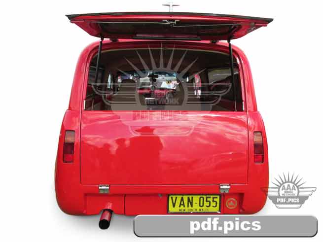 FJ Holden Panel Van Rear View