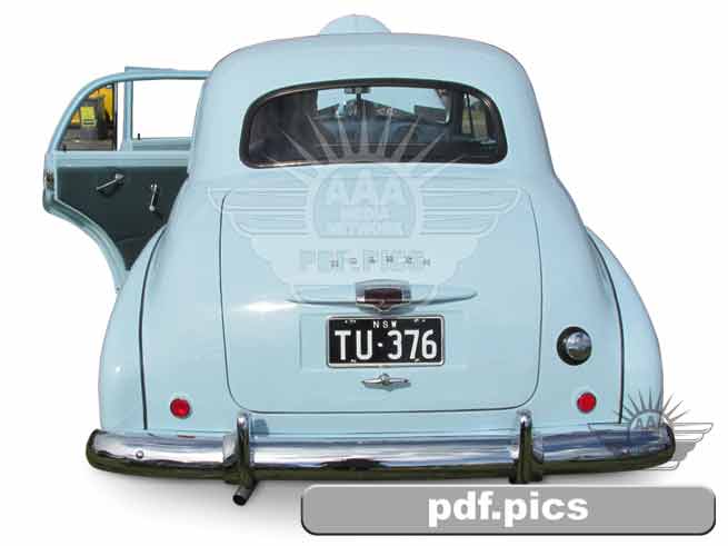 FX Holden Sedan Rear View