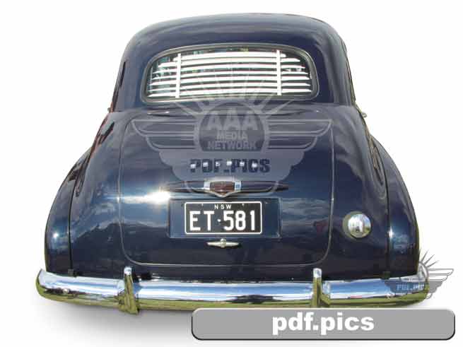 FX Holden Sedan Rear View