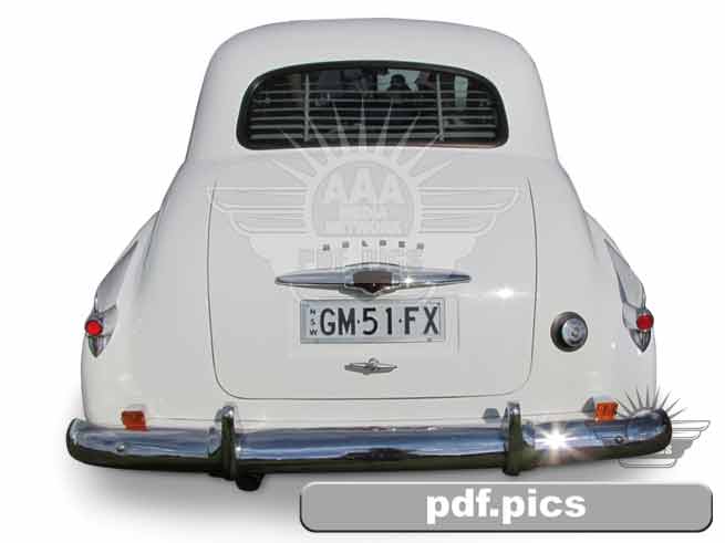 FX Holden Sedan Rear View