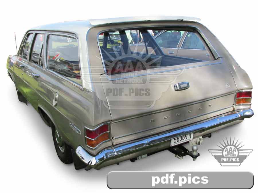 HD Holden Station Wagon Rear Passenger Side View