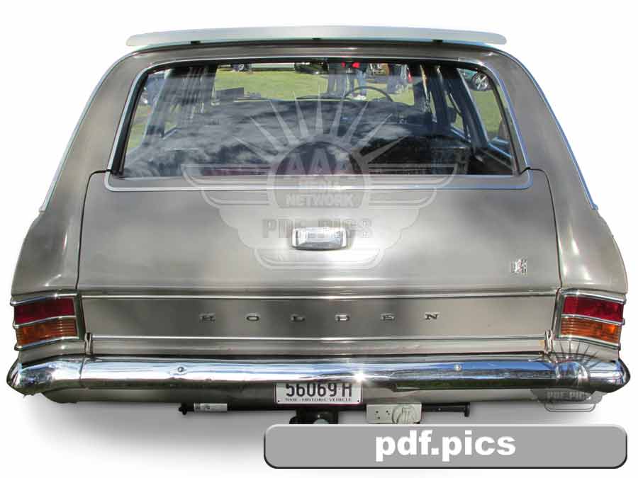 HD Holden Station Wagon Rear View