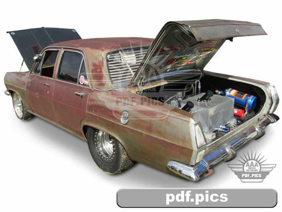 HD Holden Sedan Rear Passenger Side View