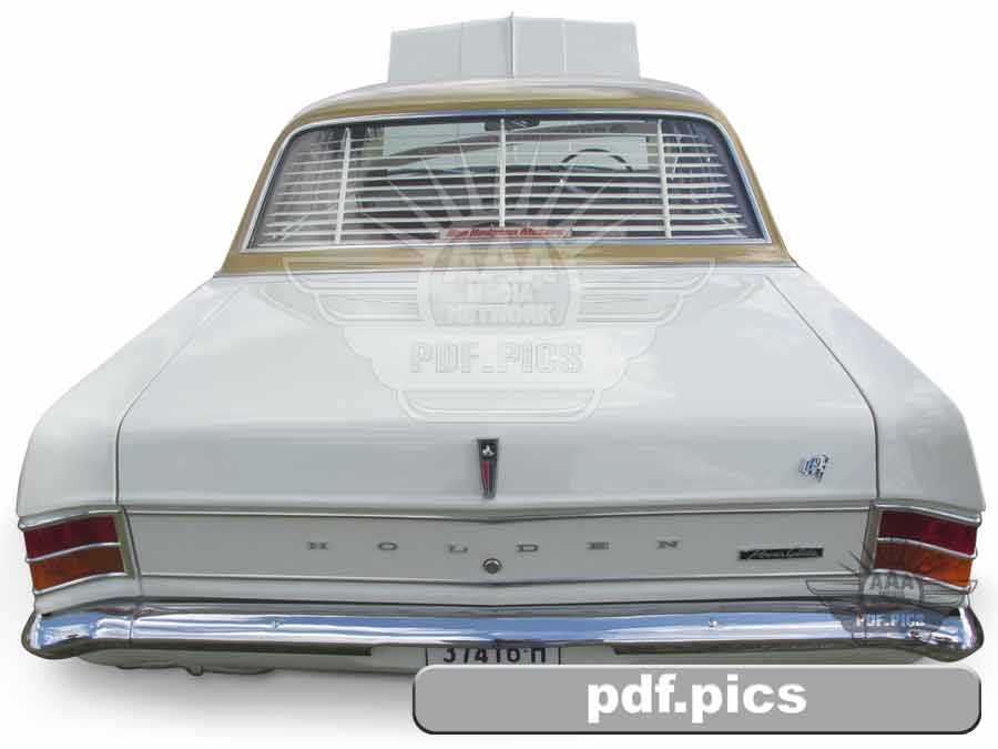 HD Holden Sedan Rear View