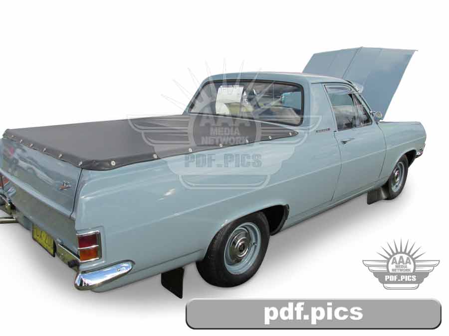 HD Holden Ute Rear Drivers Side View
