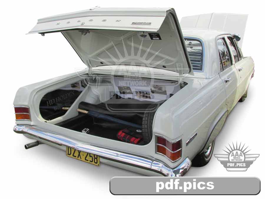 HD Holden Sedan Rear Drivers Side View