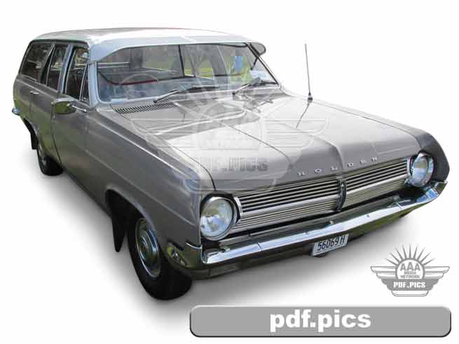 HD Holden Station Wagon Front Drivers Side View