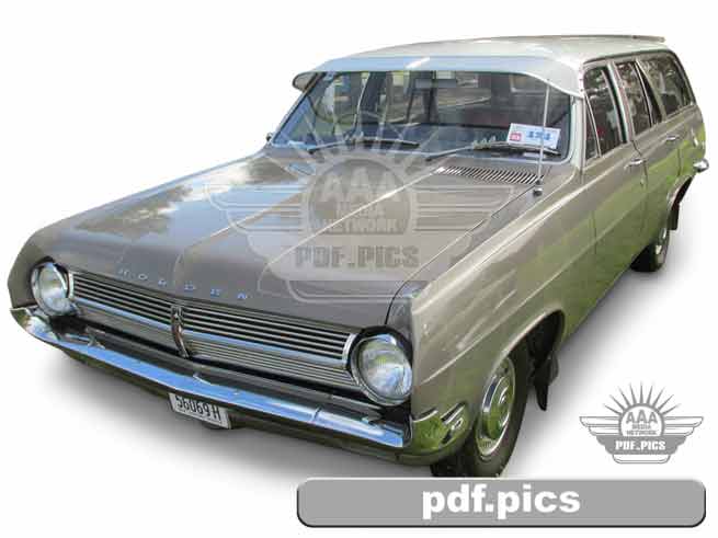 HD Holden Station Wagon Front Passenger Side View