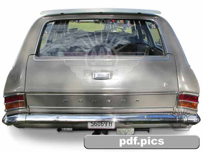 HD Holden Station Wagon Rear View