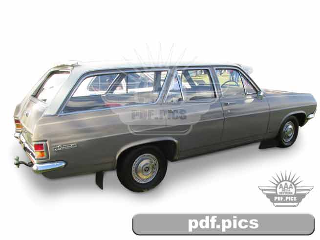 HD Holden Station Wagon Rear Drivers Side View