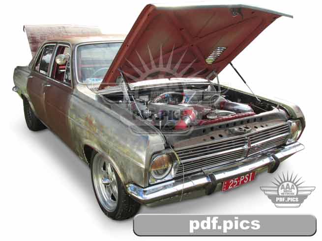 HD Holden Sedan Front Drivers Side View