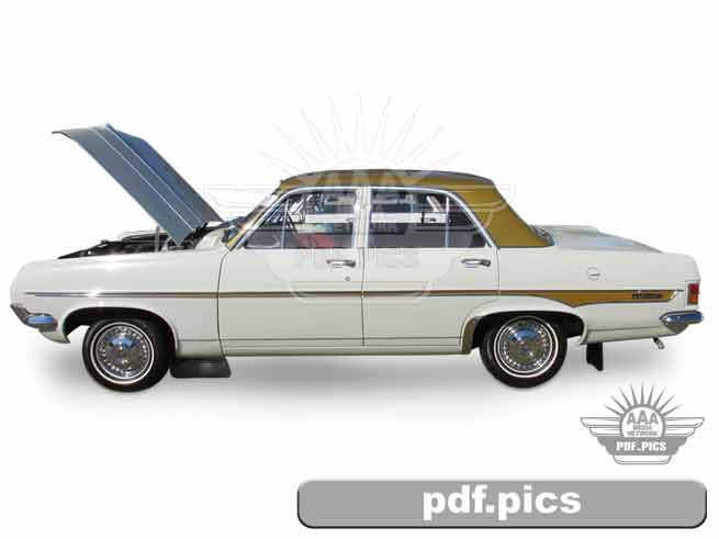 HD Holden Sedan Rear Passenger Side View