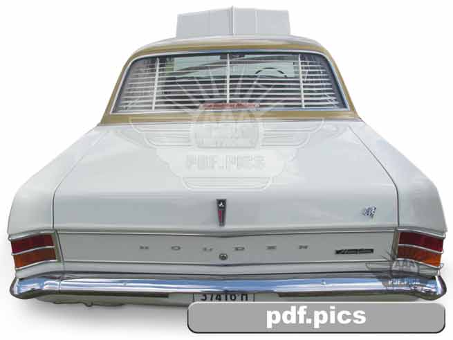 HD Holden Sedan Rear View