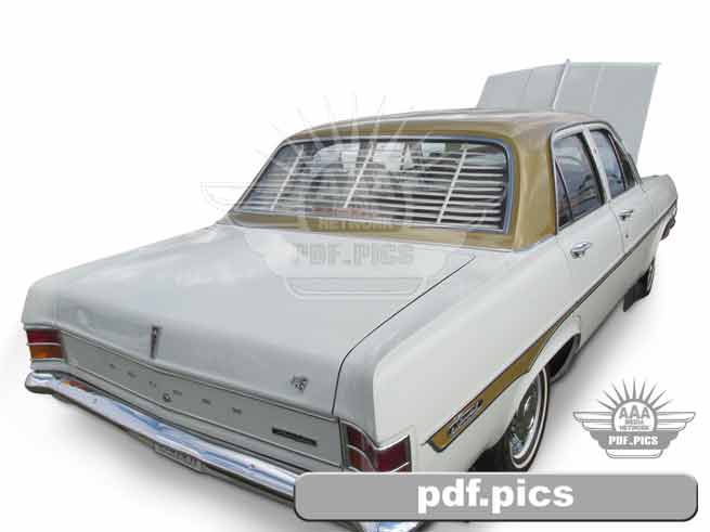 HD Holden Sedan Rear Drivers Side View