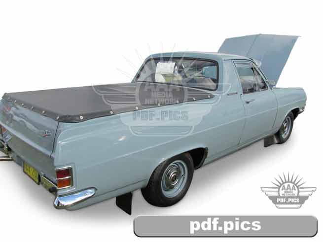 HD Holden Ute Rear Drivers Side View