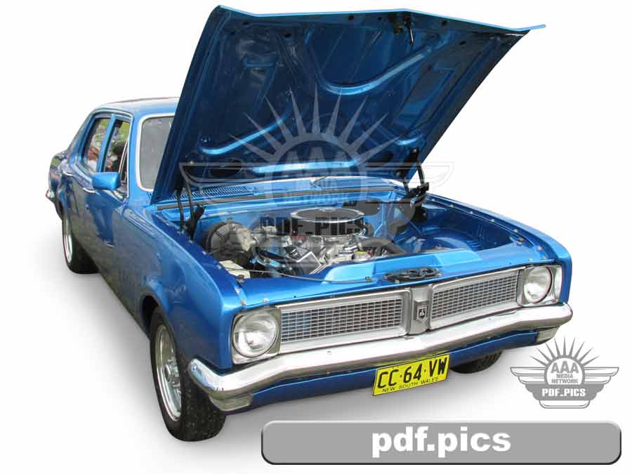 HG Holden Sedan Front Drivers Side View