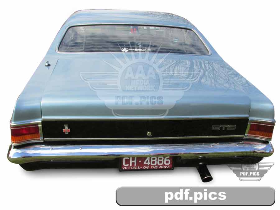 HG Holden Coupe Rear View
