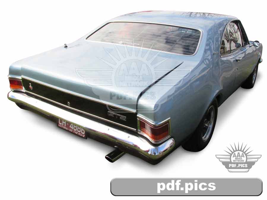 HG Holden Coupe Rear Drivers Side View