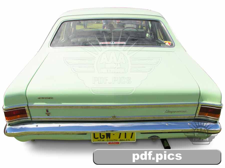 HG Holden Sedan Rear View