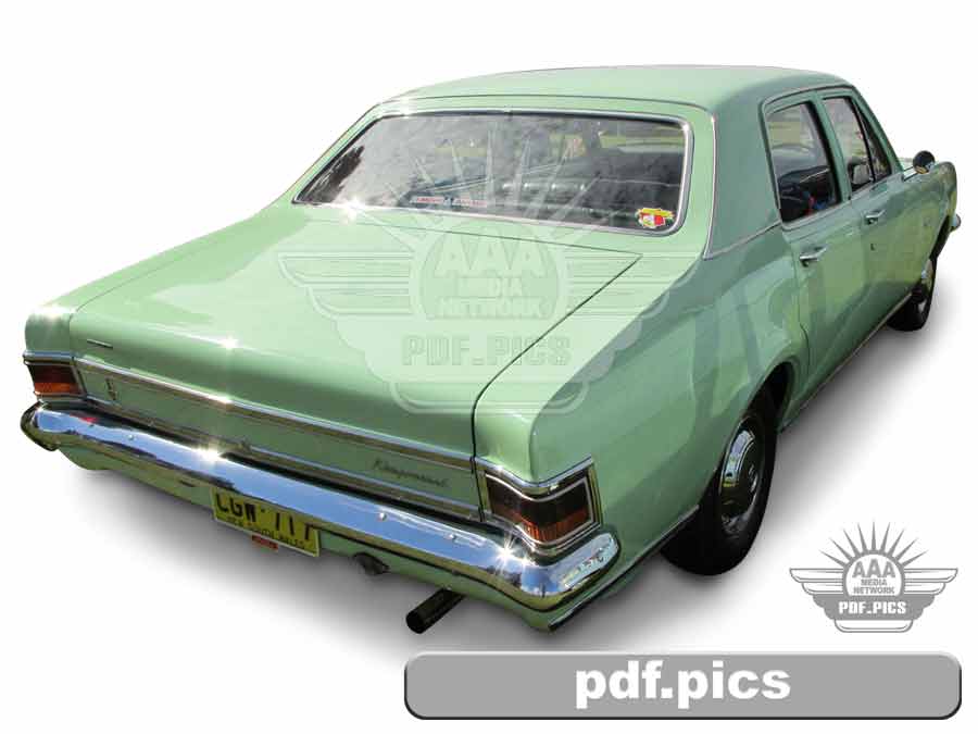 HG Holden Sedan Rear Drivers Side View