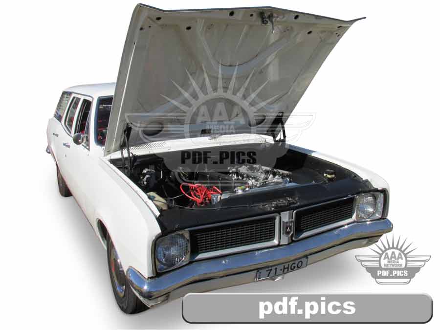 HG Holden Station Wagon Front Drivers Side View